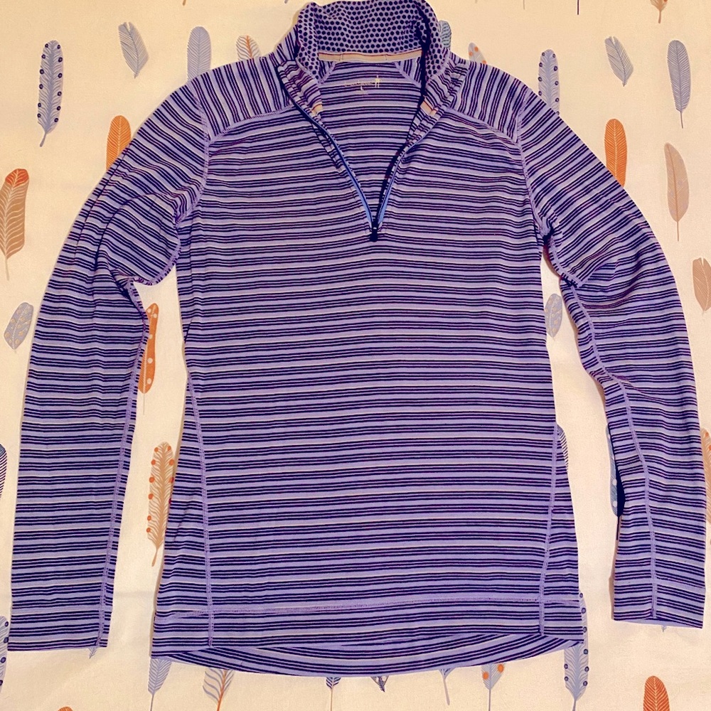Women’s Smartwool 250 1/4 zip base layer top, size L
